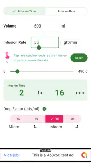 Super Infusion Calculator screenshot 3
