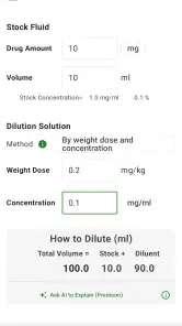 Super Infusion Calculator screenshot