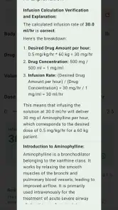 Super Infusion Calculator screenshot