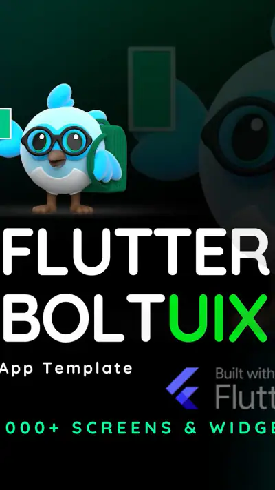 Szablon aplikacji Flutter UI screenshot 1