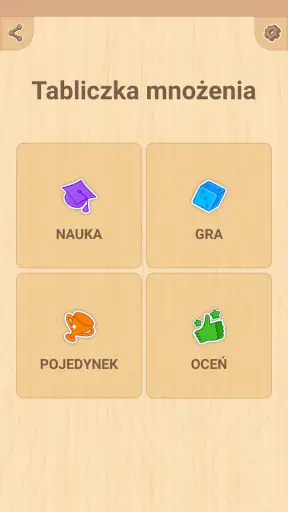 Tabliczka mnożenia: gra screenshot 1