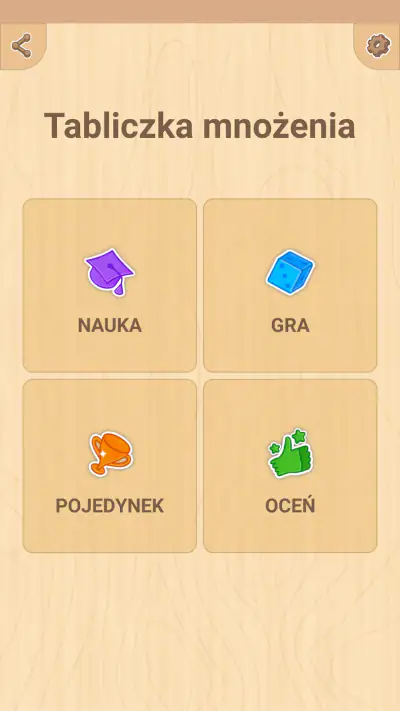 Tabliczka mnożenia: gra screenshot 1