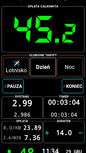 Taksometr. Licznik GPS taxi. screenshot 1
