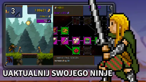 Tap Ninja – gra bezczynna screenshot