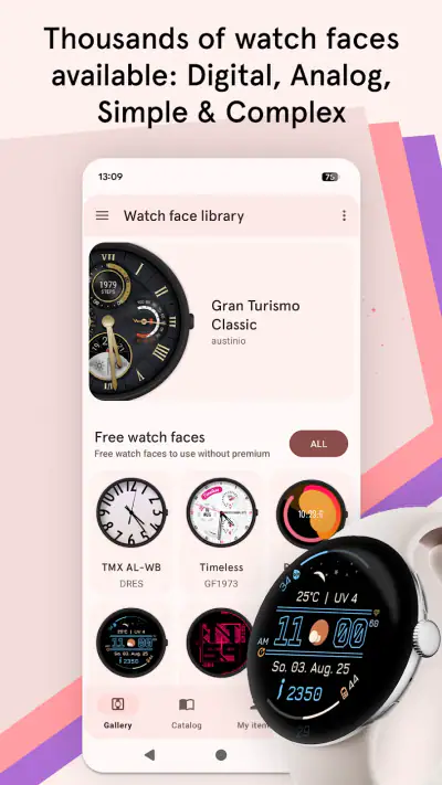 Tarcze zegarka Pujie Wear OS 6 screenshot 1