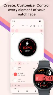 Tarcze zegarka Pujie Wear OS 6 screenshot 3