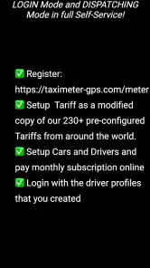 Taximeter-GPS screenshot