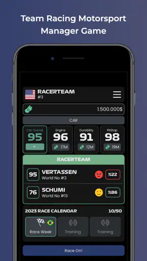 Team Racing Motorsport Manager screenshot 1