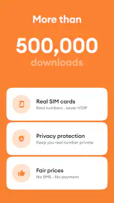 Temp Number - Receive SMS screenshot