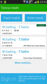 Tennis Math: score & stats screenshot 1