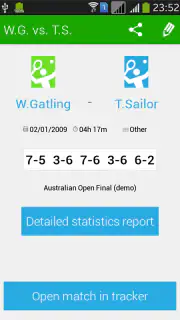 Tennis Math: score & stats screenshot 2