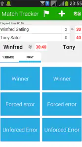 Tennis Math: score & stats screenshot