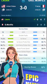 Tennis rising star screenshot