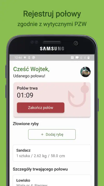 The Fish - rejestr połowów ryb screenshot 1