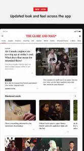 The Globe and Mail screenshot
