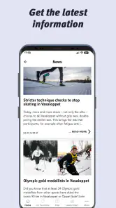 The official Vasaloppet app screenshot