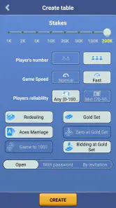 Thousand 1000 Online card game screenshot