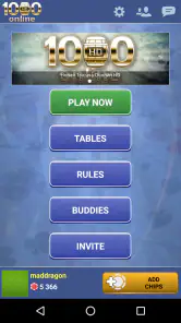 Thousand 1000 Online card game screenshot