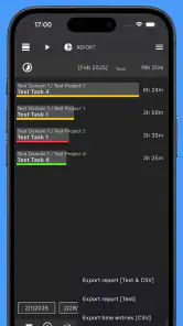 Time Tracker - Timesheet screenshot