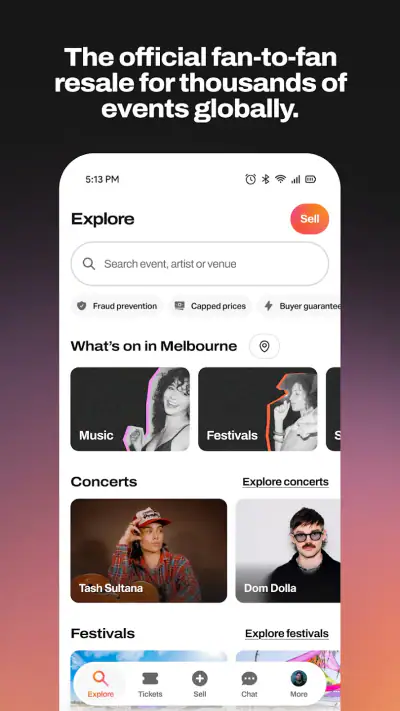 Tixel－Face Value Ticket Resale screenshot 1