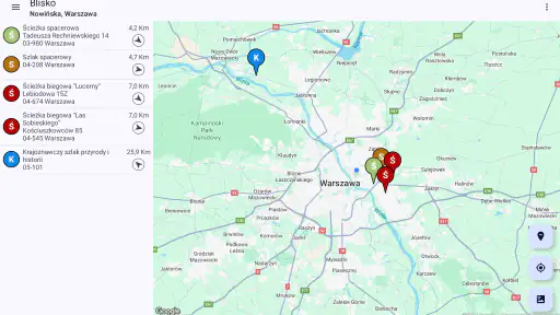 Trasy turystyczne screenshot