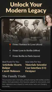 True Heritage & Ancestry: EDNA screenshot