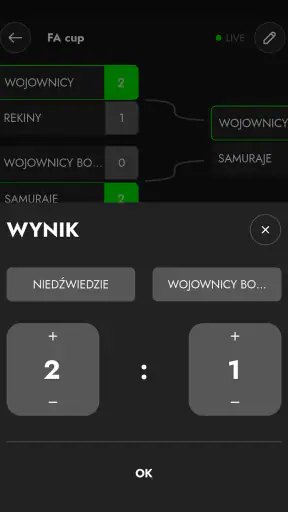 Turnieje: Tournament Maker screenshot 1