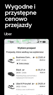 Uber Zamawiaj przejazdy i taxi screenshot 1