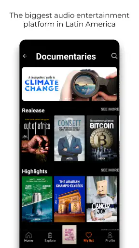 Ubook: Audiobooks screenshot 1
