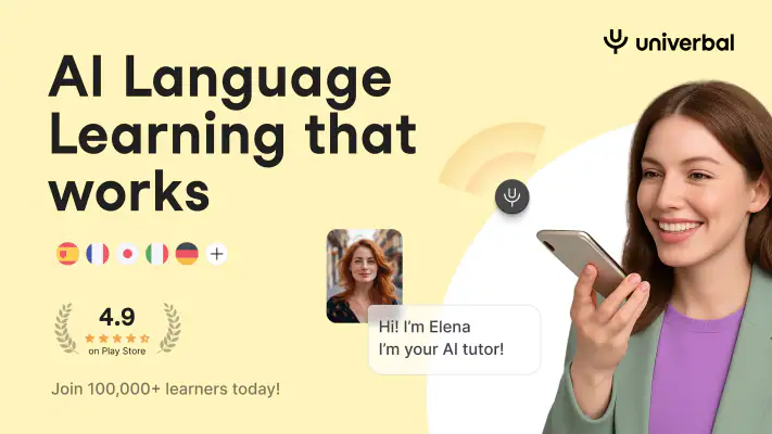 Univerbal: AI Language Tutor screenshot 1