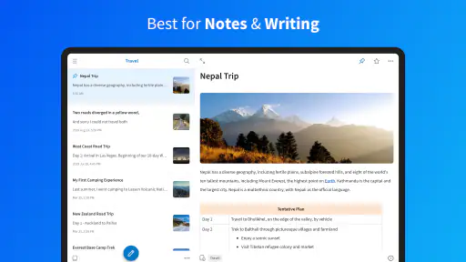 UpNote screenshot