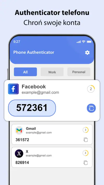 Uwierzytelnianie Telefonu -2FA screenshot 1