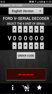 V-Serial Radio Code Decoder screenshot 1