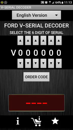 V-Serial Radio Code Decoder screenshot 1