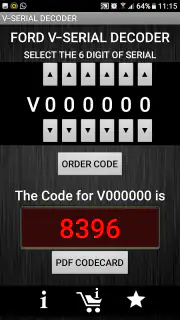 V-Serial Radio Code Decoder screenshot 3