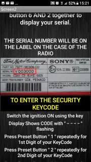 V-Serial Radio Code Decoder screenshot 6