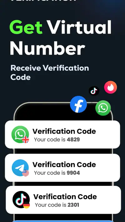 Virtual Number SMS - SmsCode screenshot 1