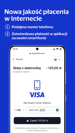 Visa Mobile – płatności online screenshot 1