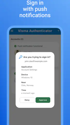 Visma Authenticator screenshot 1