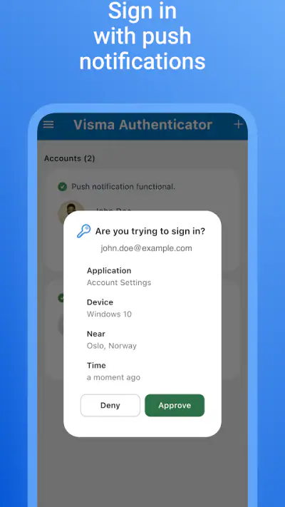 Visma Authenticator screenshot 1
