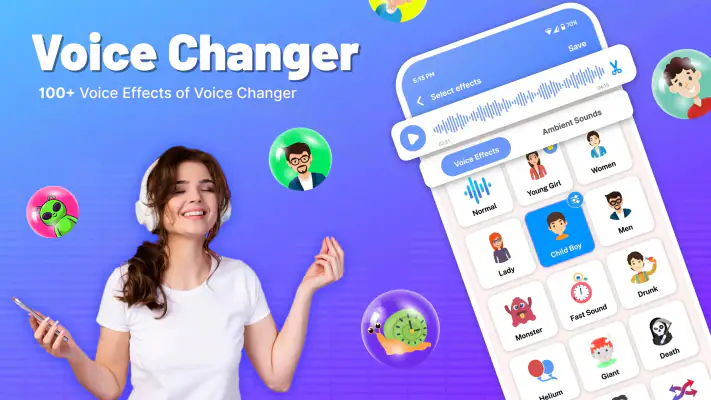 Voice Changer Male to Female screenshot 1