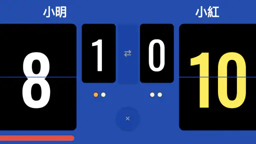 Voice Table Tennis Scoreboard screenshot