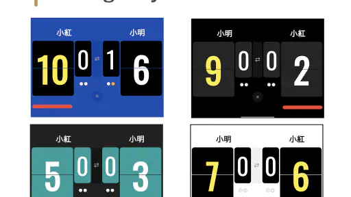 Voice Table Tennis Scoreboard screenshot