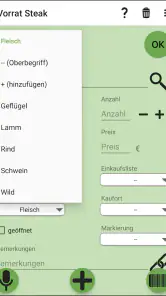 Vorrat, Lager, Einkaufslisten screenshot