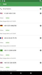 Wabi: Wirtualny numer telefonu screenshot