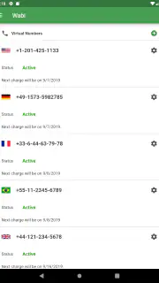 Wabi: Wirtualny numer telefonu screenshot 8