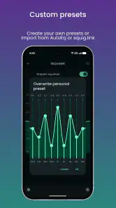 Wavelet: headphone equalizer screenshot
