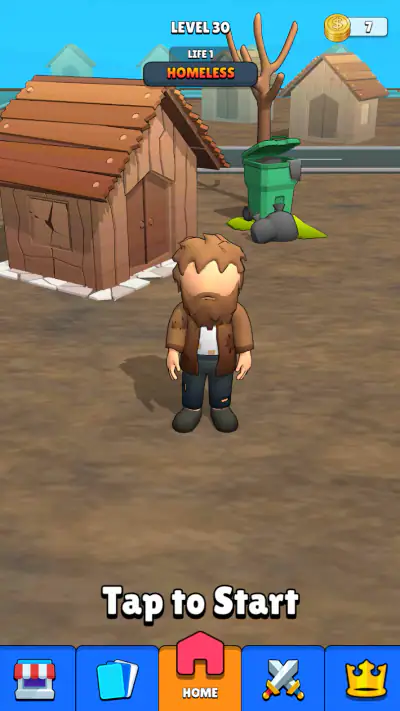 Wealth Up Run - Rags to Riches screenshot 1