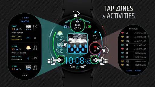 Weather watch face W5 screenshot