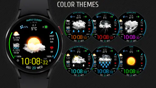 Weather watch face W5 screenshot
